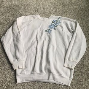 Vintage Hand-Embroidered Sweatshirt